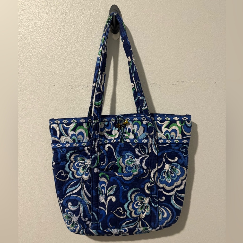 Vera Bradley Blue White and Green Tote Bag